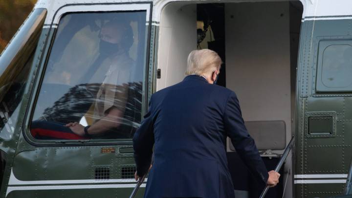 Donald Trump, transferred to a military hospital as a "preventive measure" after his positive