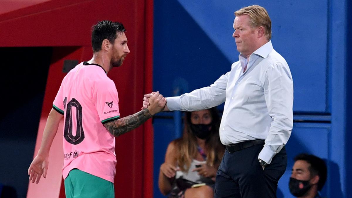 Koeman understands Messi's anger over Suarez exit but insists striker left of own volition