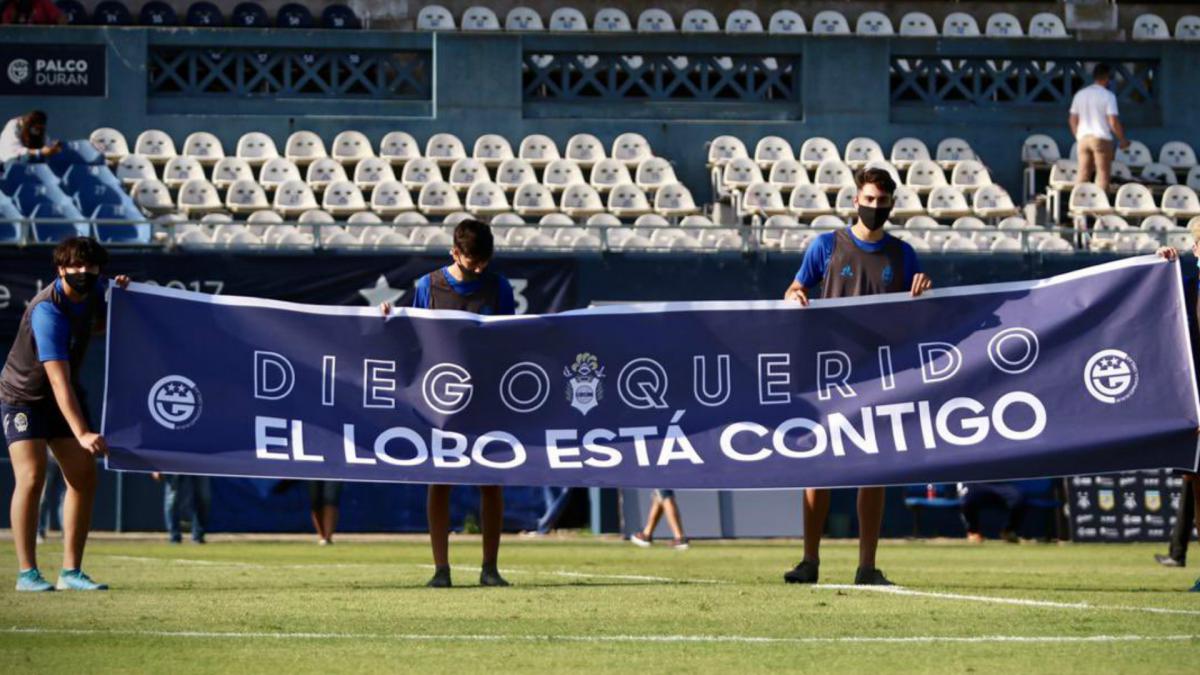 Maradona 'improving every day' as Gimnasia players send message of support