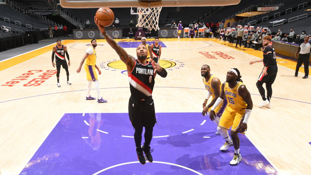 Lakers fall to Trail Blazers, Harden performance not enough for Rockets
