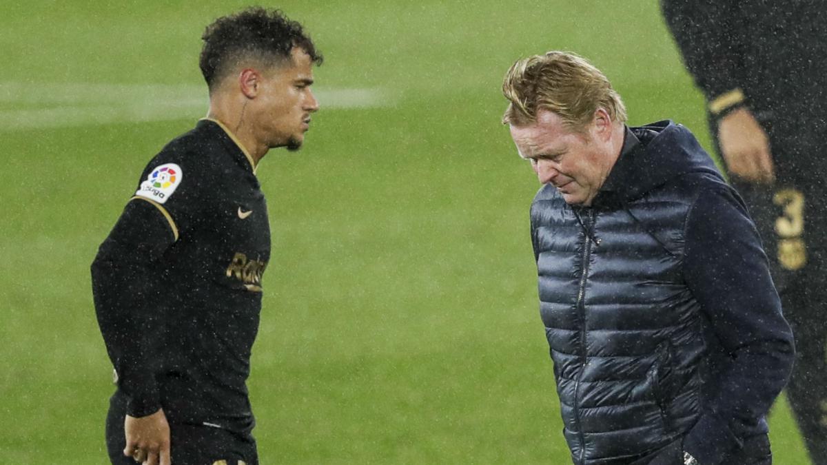 Koeman forced to do some forward thinking as 'important' Coutinho faces three months out