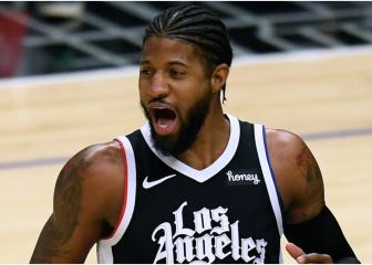 Paul George cheers