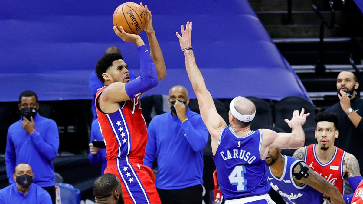 76ers snap Lakers' perfect away record in thriller as Harden, Durant and Irving inspire Nets