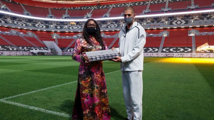 FIFA's Fatma Samoura visits Lusail and Al Bayt stadiums