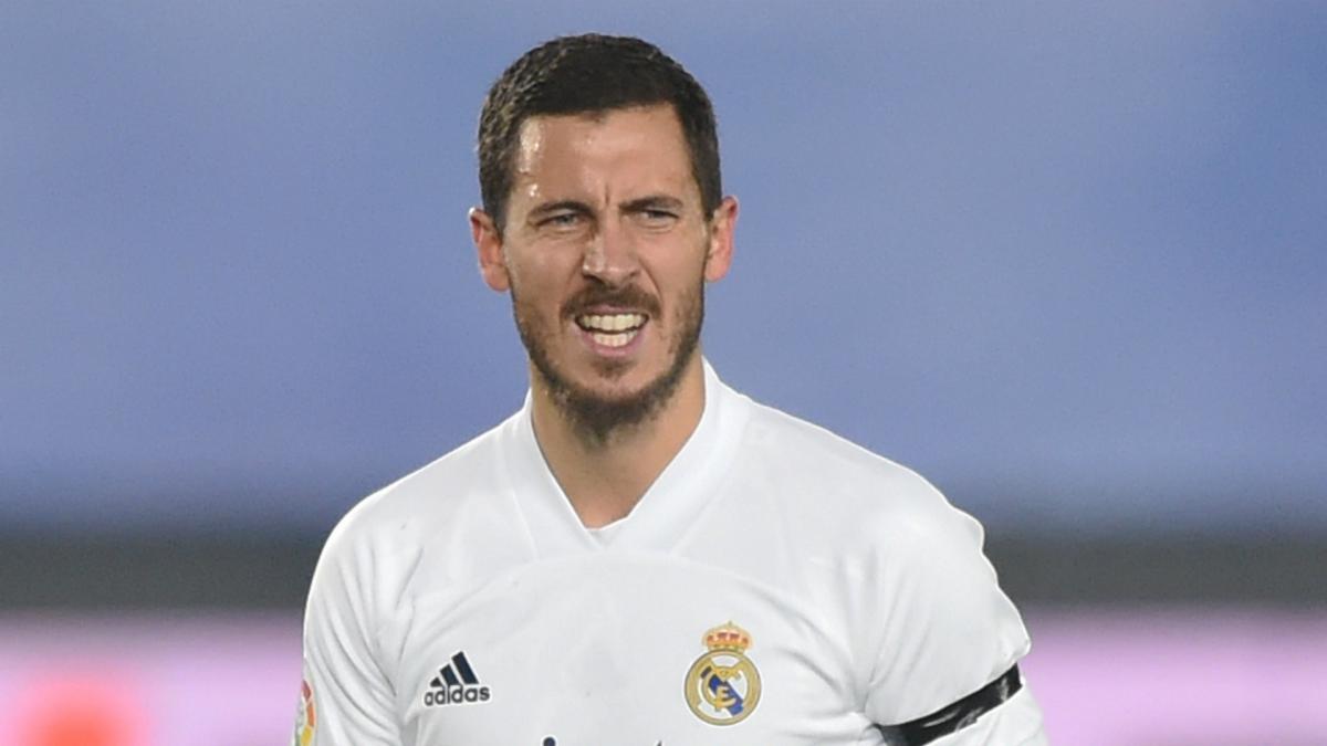 Hazard will not be rushed back for Madrid's clash with Liverpool, insists Zidane