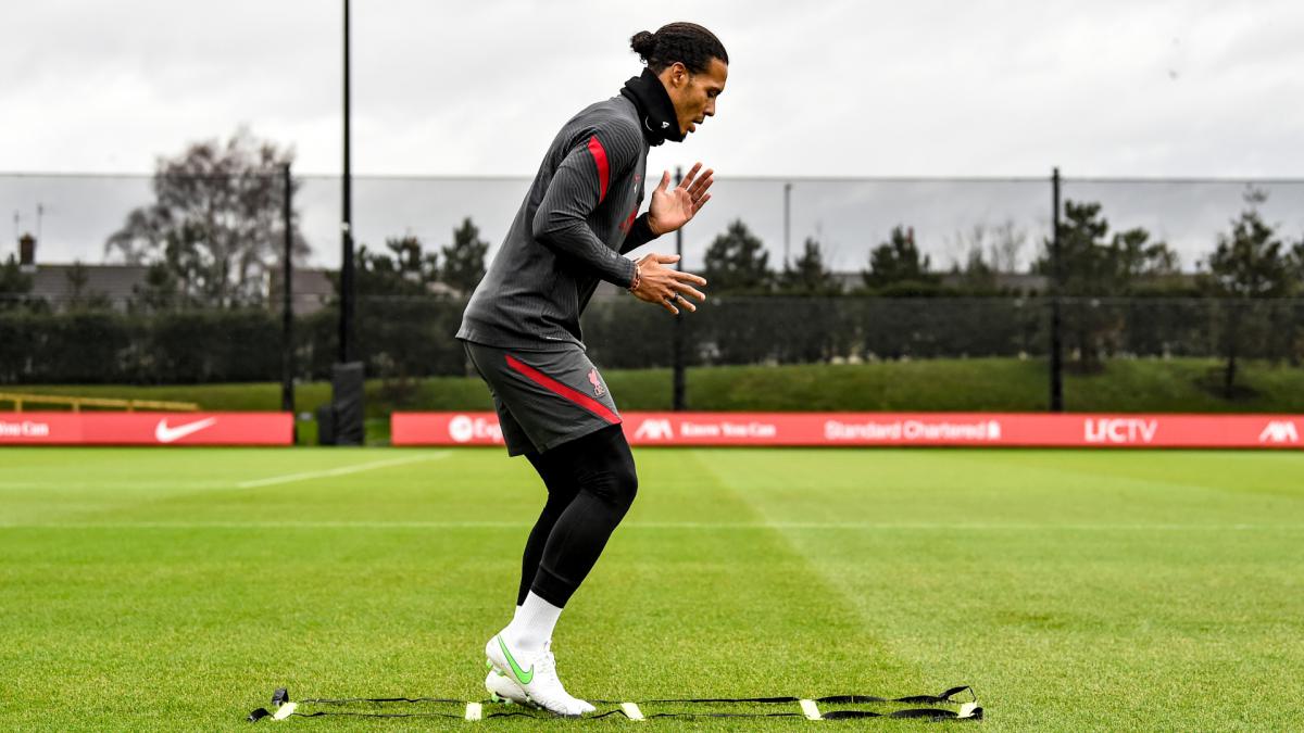 Van Dijk still 'quite a way' from joining team training, accepts Klopp