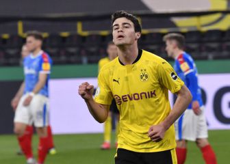 Gio Reyna scored a brace in Borussia Dortmund’s Cup semi-final match