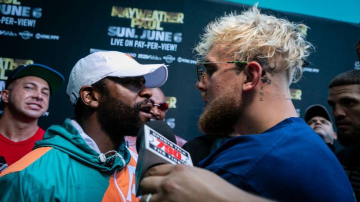 What incident happened between Floyd Mayweather and Jake Paul?