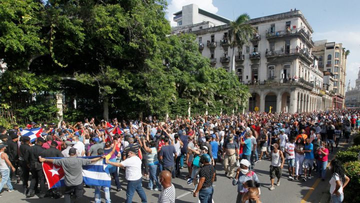 What has President Biden said about the protests in Cuba?