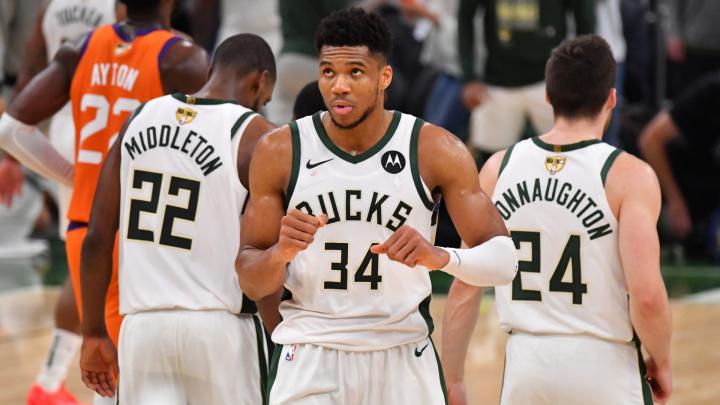 Giannis Antetokounmpo urges Bucks not to "get too pumped up" for Game 6