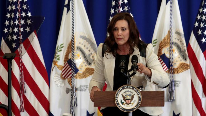 Why has Michigan Gov. Whitmer vetoed a GOP proposal to end unemployment benefits?