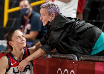 Rapinoe 'finagled' media pass to witness Sue Bird's Olympic farewell