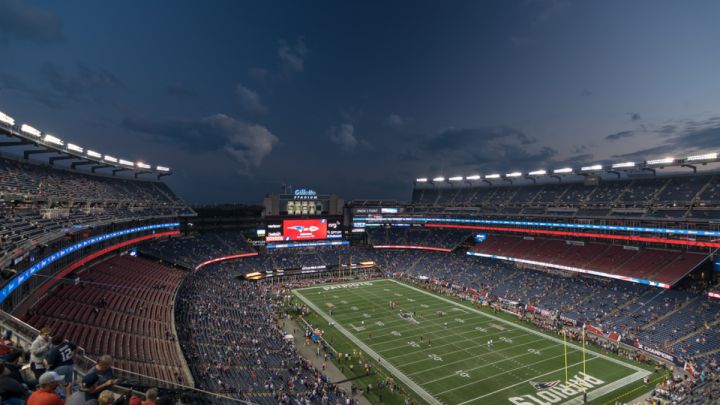 What are the NFL stadiums of each team in the league?