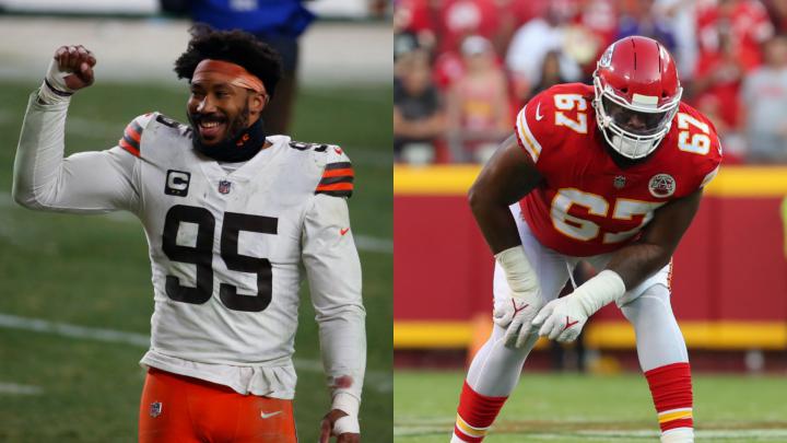 Chiefs vs Browns: Myles Garrett's battle with untested Lucas Niang key in playoff rematch