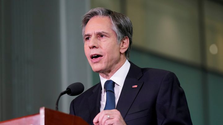What did US Secretary of State Blinken say regarding the US withdrawal from Afghanistan?