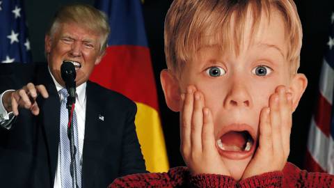 \'Trump is coming\': oír el nombre del nuevo presidente de EEUU y salir corriendo