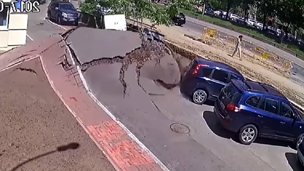 Estalla una tubería de aguas fecales en Ucrania y, literalmente, todo se llena de mierda