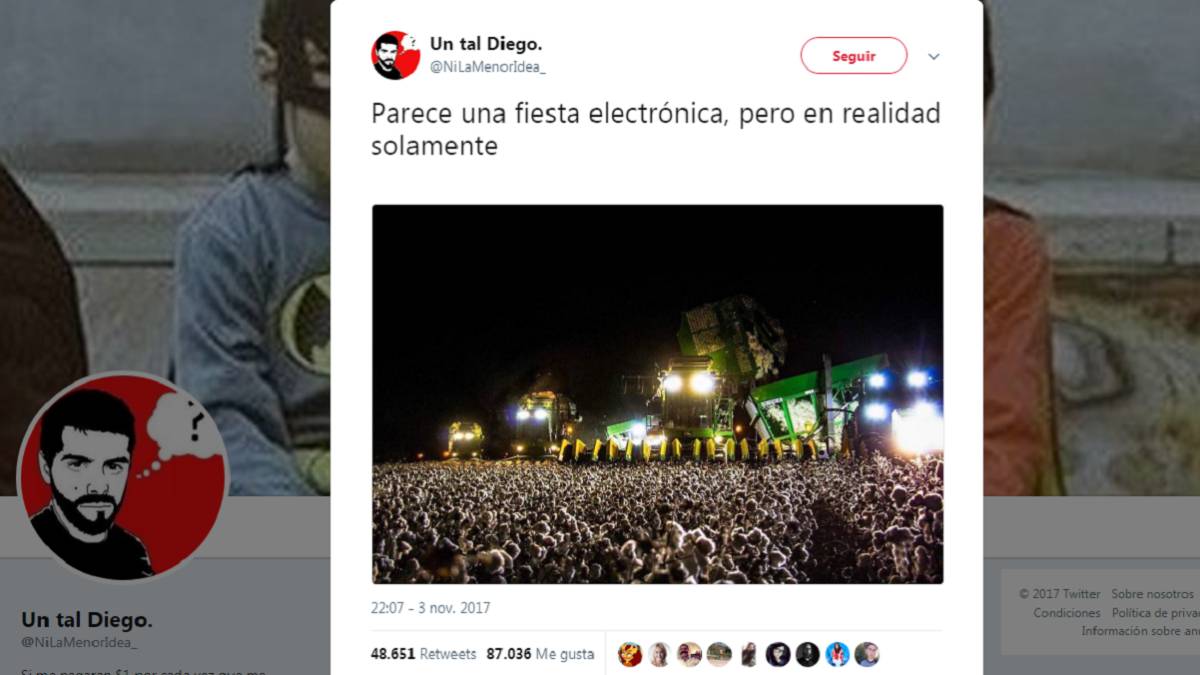 La foto que parece una fiesta electrónica en realidad no tiene nada que ver con la música