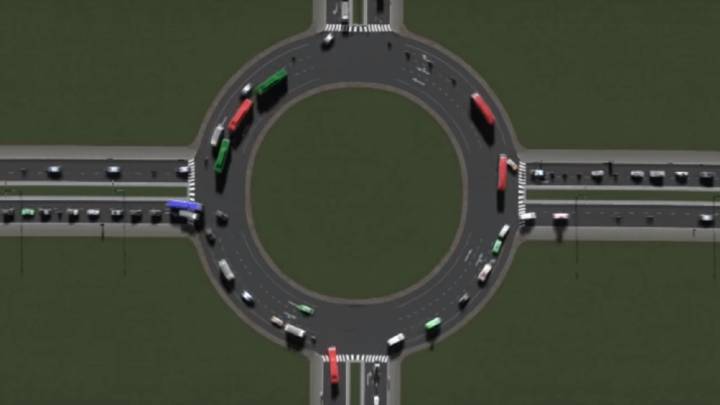 Esto es lo que pasa si pones una rotonda (o cualquier otro cruce) en una autopista