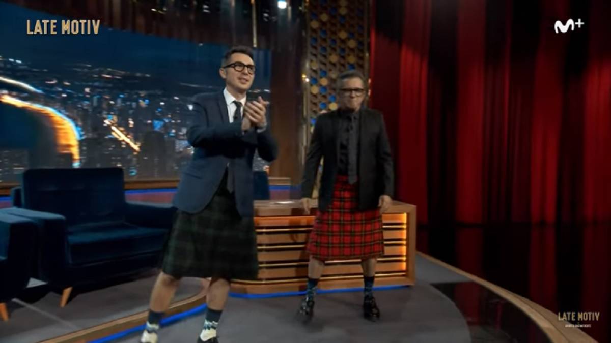 Buenafuente y Berto cumplen su palabra y van a 'Late Motiv' en falda