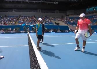 El baile que hizo protagonista por un día a este niño en el Abierto de Australia