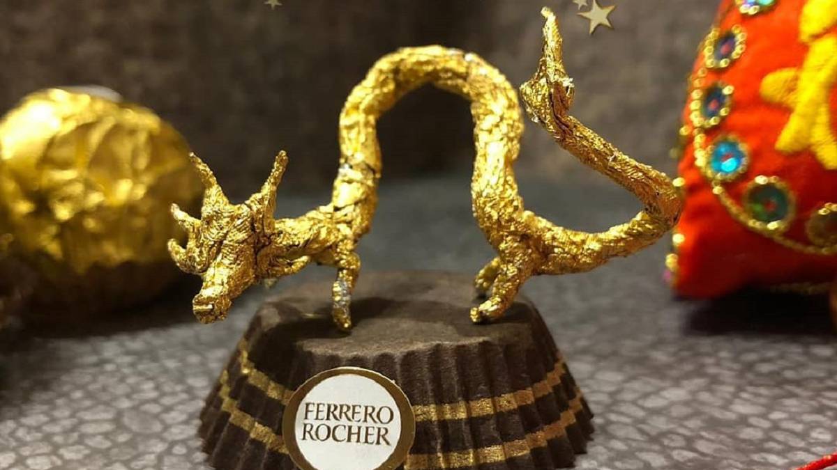 Ferrero Rocher, una delicia para el paladar... y para la escultura