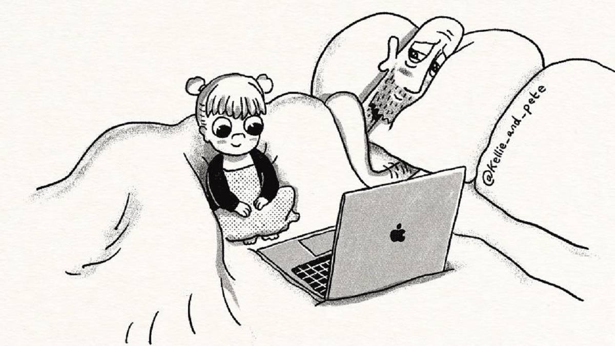 La vida en familia en 7 sencillas ilustraciones