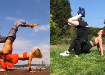 Expectativa vs.realidad: este comediante recrea imposibles entrenamientos en pareja