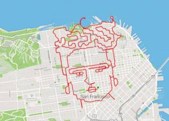 Este 'runner' convierte sus rutas en auténticas obras de arte