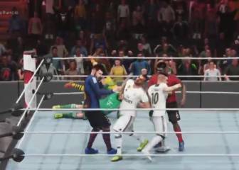 ¡Simulan Royal Rumble con 30 futbolistas: hasta Vidal aparece!