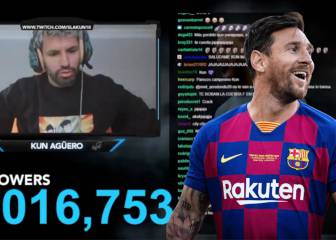Messi se 'cuela' en el directo de Agüero y tienen una charla que les ha hecho 'trending topic'