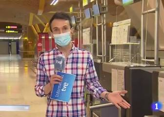 Con estas cosas te ganas a Twitter: la expresión de un reportero de La 1 en Barajas