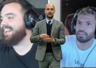Ibai 'pica' al Kun Agüero con Guardiola en pleno directo