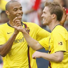 El Barça de Guardiola golea sin Leo Messi El Barça de Guardiola golea sin Leo Messi