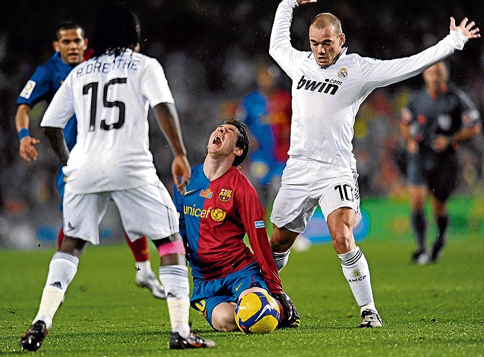 Messi es el quinto más castigado por los rivales
