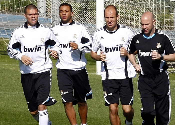 Robben y Pepe se reincorporan con el grupo; Marcelo sigue entrenando en solitario