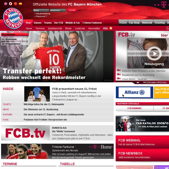 El Bayern hace oficial el fichaje de Robben