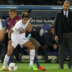 Neymar a Pep en la entrega de trofeos: "Lléveme al Barça" Neymar a Pep en la entrega de trofeos: "Lléveme al Barça"
