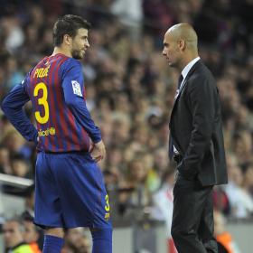 Guardiola le da un segundo aviso a Piqué Guardiola le da un segundo aviso a Piqué