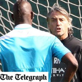 Mancini echa de la sesión a Balotelli por llegar tarde Mancini echa de la sesión a Balotelli por llegar tarde