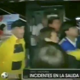 Silva se rompió la mano al agredir a un hincha de Tigre Silva se rompió la mano al agredir a un hincha de Tigre