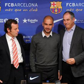 Guardiola deja el Barça y lo sustituirá Vilanova Guardiola deja el Barça y lo sustituirá Vilanova