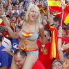 España entera se lanzó a la calle para celebrar el triplete