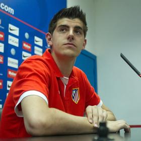 Courtois: "Estoy en el Atlético y quiero ganarle al Chelsea" Courtois: "Estoy en el Atlético y quiero ganarle al Chelsea"