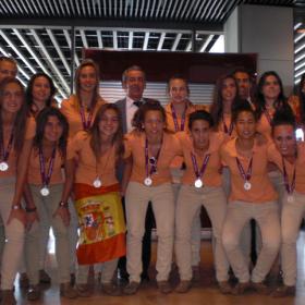 Recibimiento de campeonas para las chicas Sub-19 Recibimiento de campeonas para las chicas Sub-19