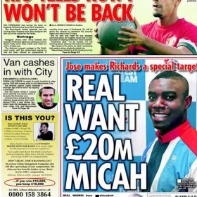 Según 'Daily Star', Mourinho va a por Micah Richards, del City Según 'Daily Star', Mourinho va a por Micah Richards, del City