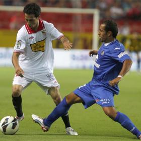 El Sevilla gana con dudas frente a un Getafe sin pólvora El Sevilla gana con dudas frente a un Getafe sin pólvora