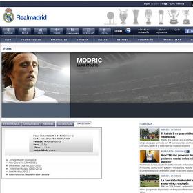 Twitter descubre un perfil de Modric en la web del Madrid Twitter descubre un perfil de Modric en la web del Madrid