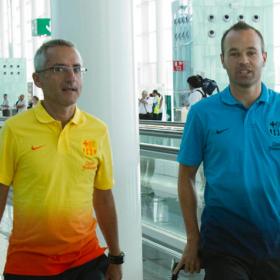 Iniesta, baja segura ante Getafe y Spartak de Moscú Iniesta, baja segura ante Getafe y Spartak de Moscú
