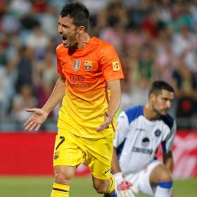 El Barça recupera la mejor versión de Villa El Barça recupera la mejor versión de Villa